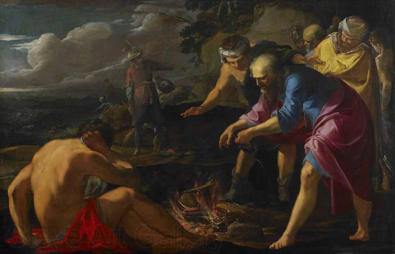 Laurent de la Hyre Saint Paul Shipwrecked on Malta Norge oil painting art